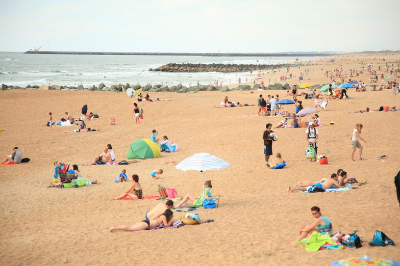 Sand, People, Rocks and Water, Anglet - Marinella