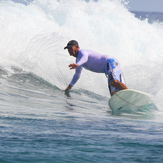 Billy heading for the lip, Nusa