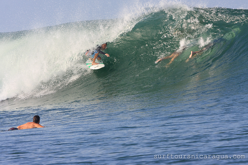 Solid August swell, Puerto Sandino