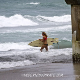 Isaac Waves, Lake Worth Pier