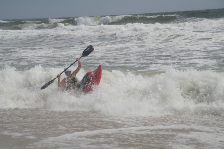 Riding a Wave from Tropical Storm Leslie, Jones Beach State Park