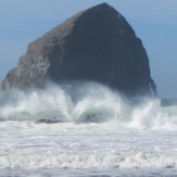 surf spray, Pacific City/Cape Kiwanda