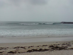 good surf near the breakwall, Blacksmiths Beach photo