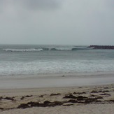 good surf near the breakwall, Blacksmiths Beach