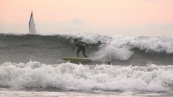 surfing and sailing, Oceanside Harbor photo