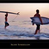 Brothers surfing near Fernandina Beach Pier, Fernandina Pier