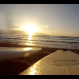 Chillin on the beach, Puaena Point