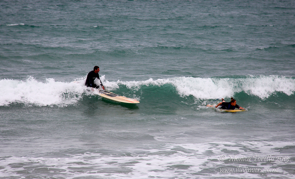 Surfing at Colac Bay
