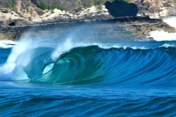 6 ft Barrel At Seal Rocks (In front of the first rock face wall, heading north) photo
