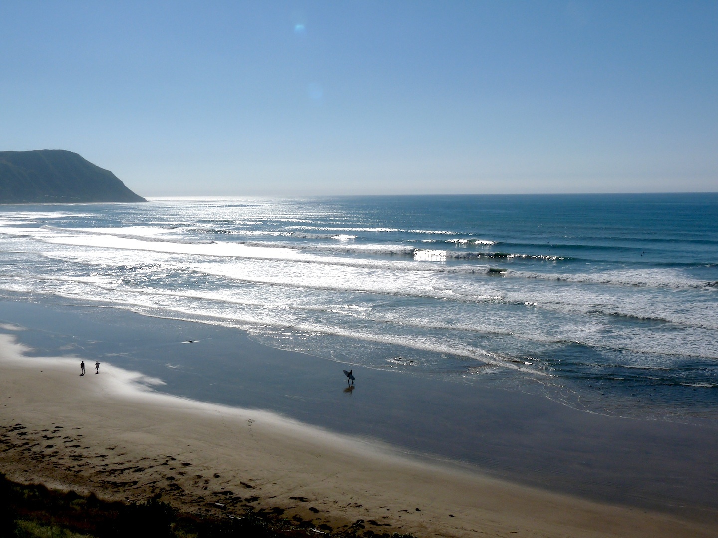 Looking north from the Wainui end, Makorori Centre