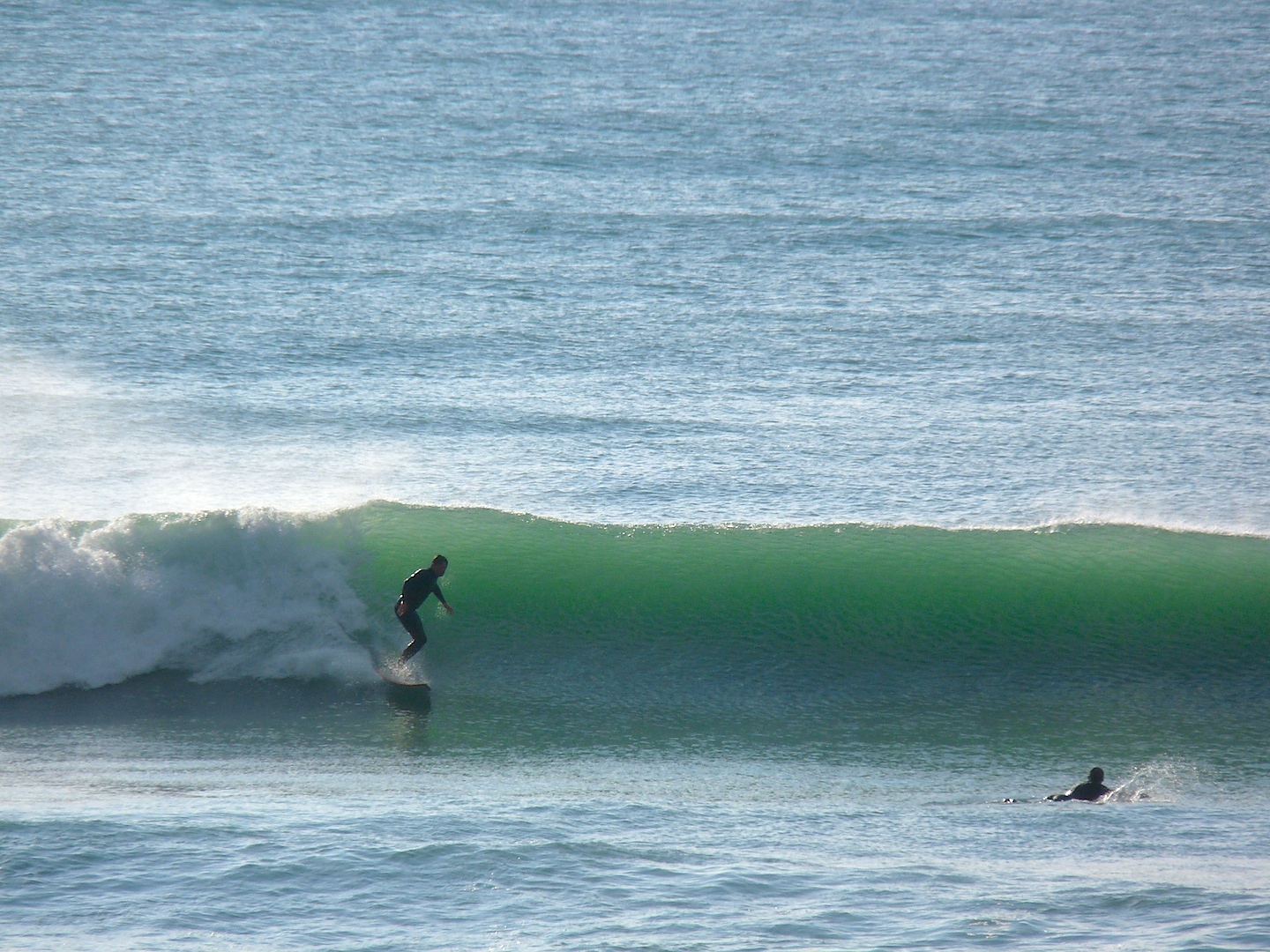 Second day of fading swell, Wainui Beach - Pines