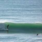 Second day of fading swell, Wainui Beach - Pines