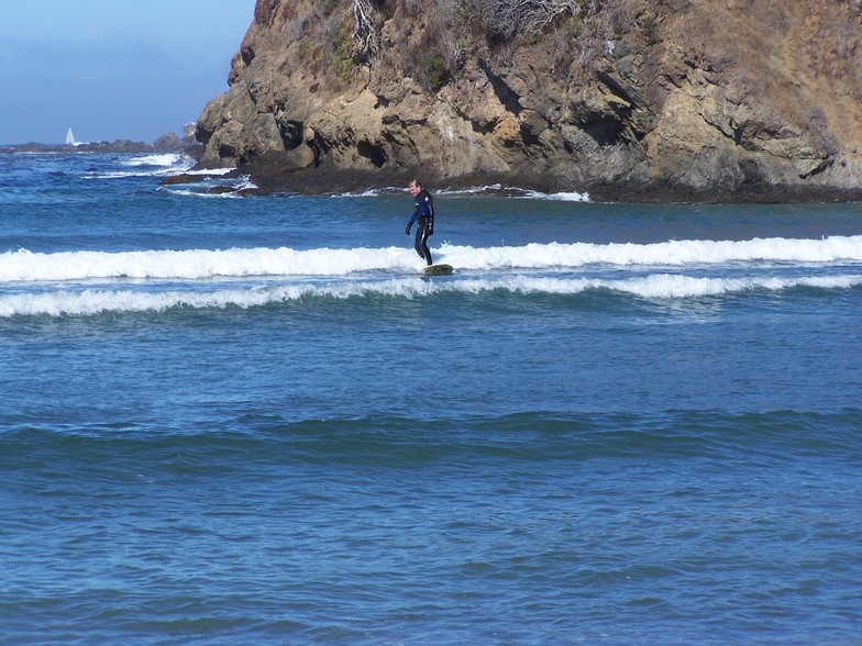 September swell @ Caspar, Caspar Creek