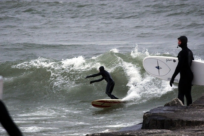 Lee Williams surfing the Elbow, Sheboygan