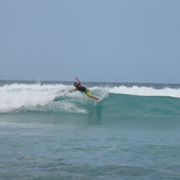 Adrian rippin' it, Playa del Macao