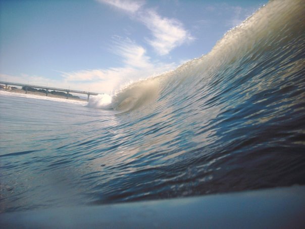 in the water, New Brighton Beach