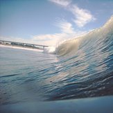 in the water, New Brighton Beach