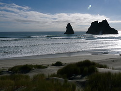 Spring Tide Wharariki, Wharariki Beach photo