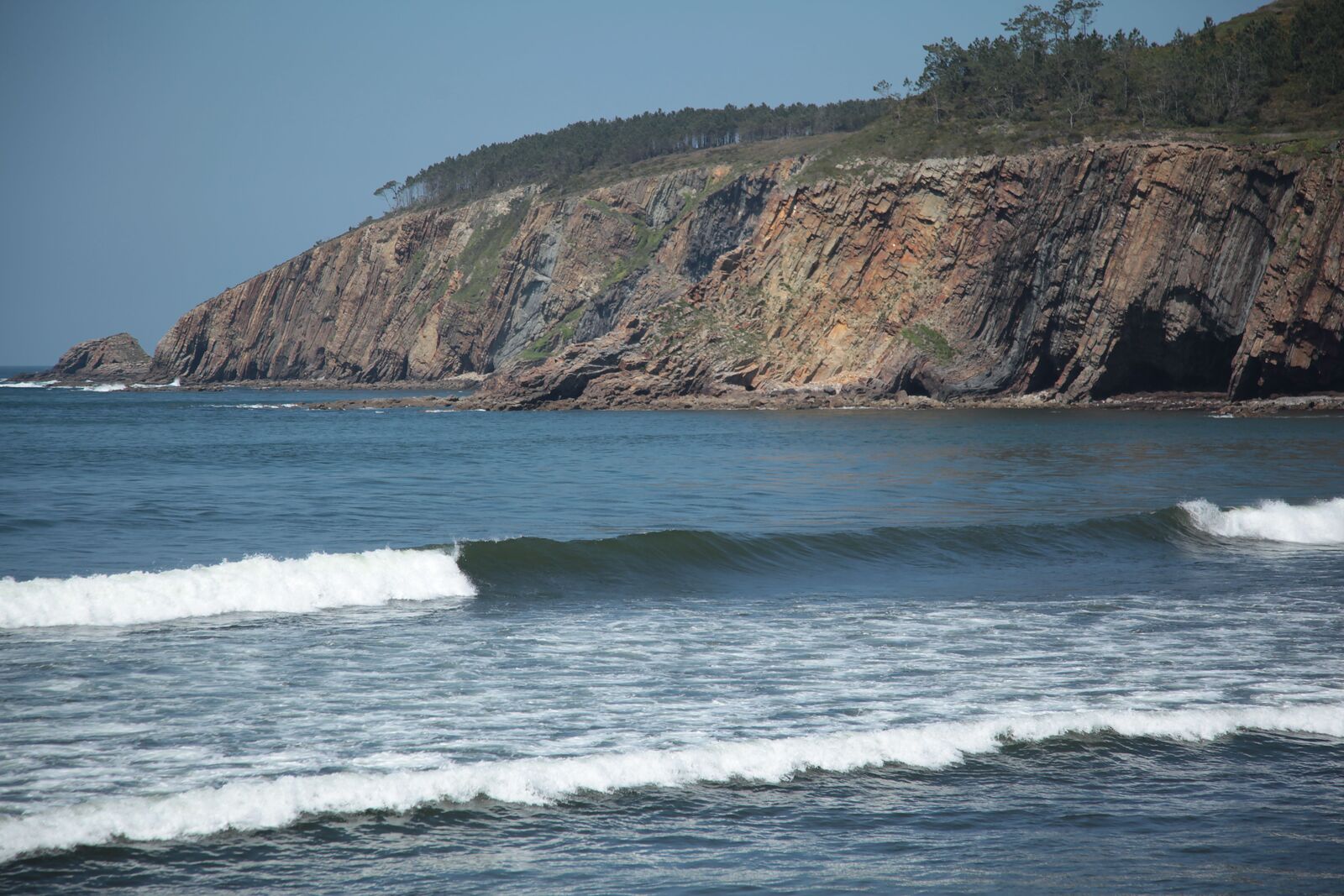 Sheltered sand bank, Playa de Cueva