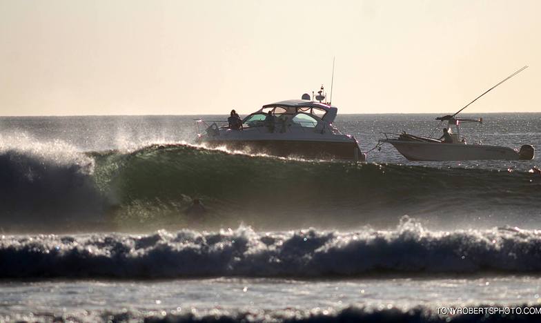 Afternoon offshores and cocktails.