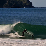 Al from Russell cranking off a sweet left-hand peak, Matauri Bay