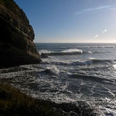 Two incoming swells plus backwash, Fletchers Beach