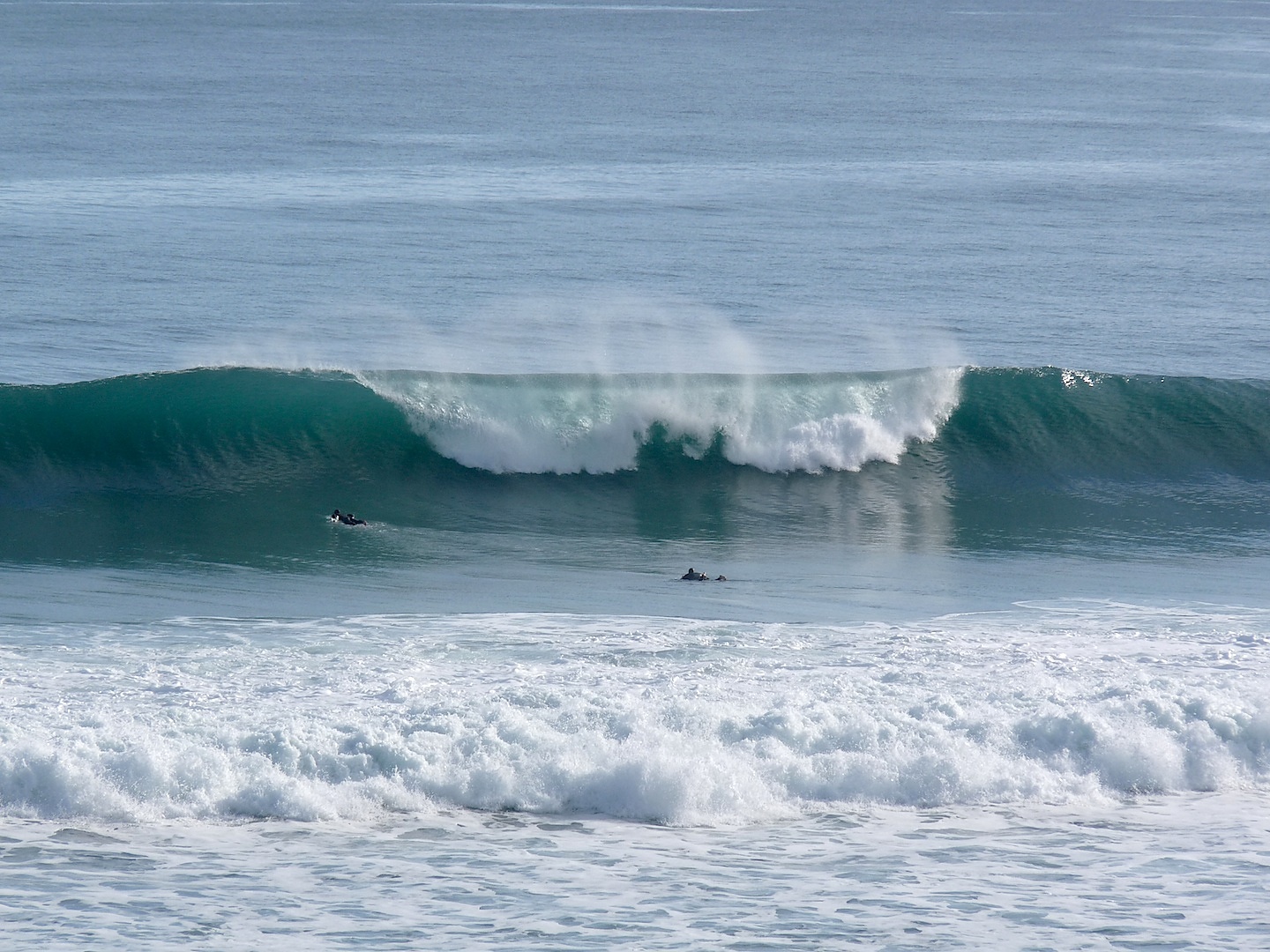 Paddling out at Sandhills, Anatori River