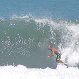 Two guys out in bath water..., Playa Hermosa