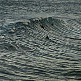 February crowds, Faial - Praia do Norte