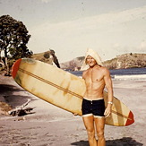 Mike Gardner - Surf Legend from Way back..., Medlands Beach