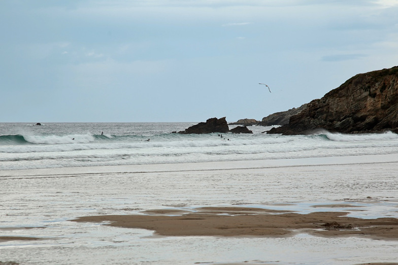 Incoming tide, Playa de Penarronda