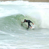 Eilir a member of the Davies-Hughes Surf Dynasty, Whistling Sands (Porth Oer)