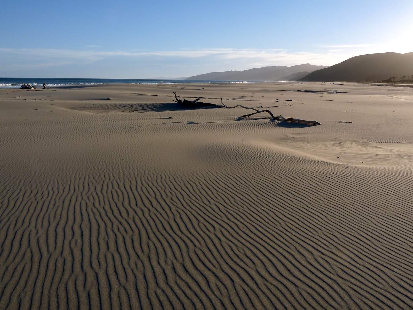 Vast expanse of sand at Herbertville