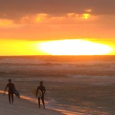 sunrise and swell over Navarre Beach, Navarre Beach Pier