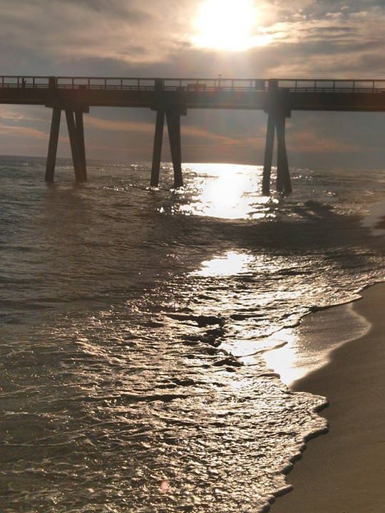 sunset under the pier, Navarre Beach Pier