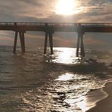 sunset under the pier, Navarre Beach Pier