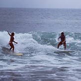 Two local surfers ripping the wreck out of it, Shipwreck