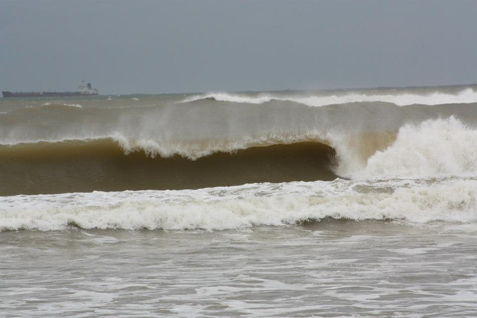 Huge Swell in March 2012 at Sablettes, Les Sablettes