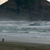 North swell, Wharariki Beach