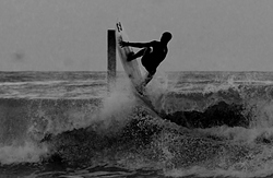 New Years Eve 2013 Getting the Air, Lynmouth photo