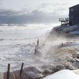 Waves breach Fordham Way, Plum Island