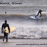 Big waves at Oxwich, Oxwich Bay