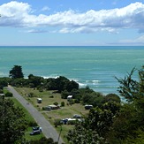 Summer swell, high tide, Ruby Bay