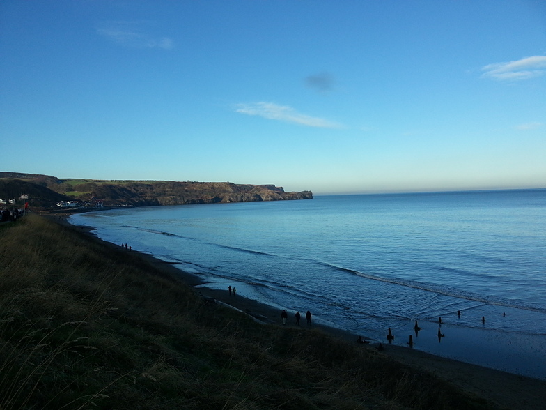 flat Christmas, Sandsend Bay