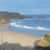 Lull in the weather, shame its too small, Tenby (North Beach)