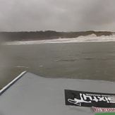 waves breaking over dunes, Oxwich Bay