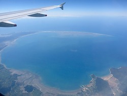 From a Wellington-Sydney Flight, Farewell Spit photo