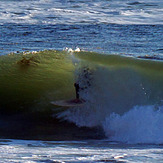 Another tube ride, Royal Palms State Beach