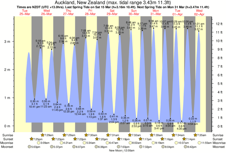 Milford Tide Chart