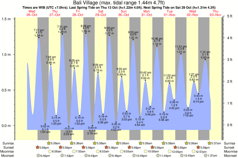 Baliwaves Tide Chart